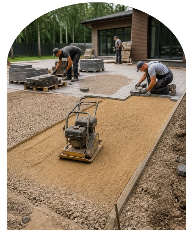 Мощение участка в Балашове по цене от 2542 р. | Метпроект-Бла